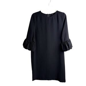IC by Connie K Puff Sleeve Black Shift Dress – Size S, Business Casual & Daytime